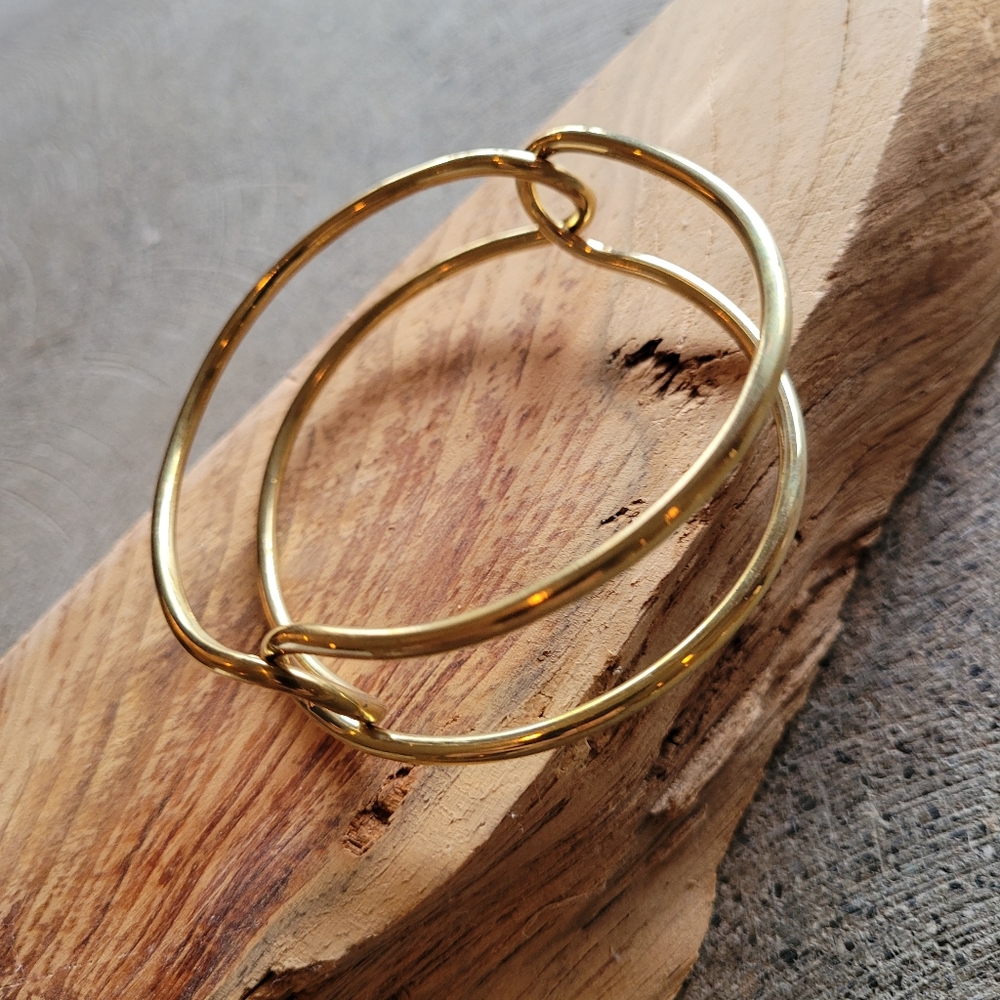 Solid Brass Designer Bangle Unique Bracelet Style - image 3